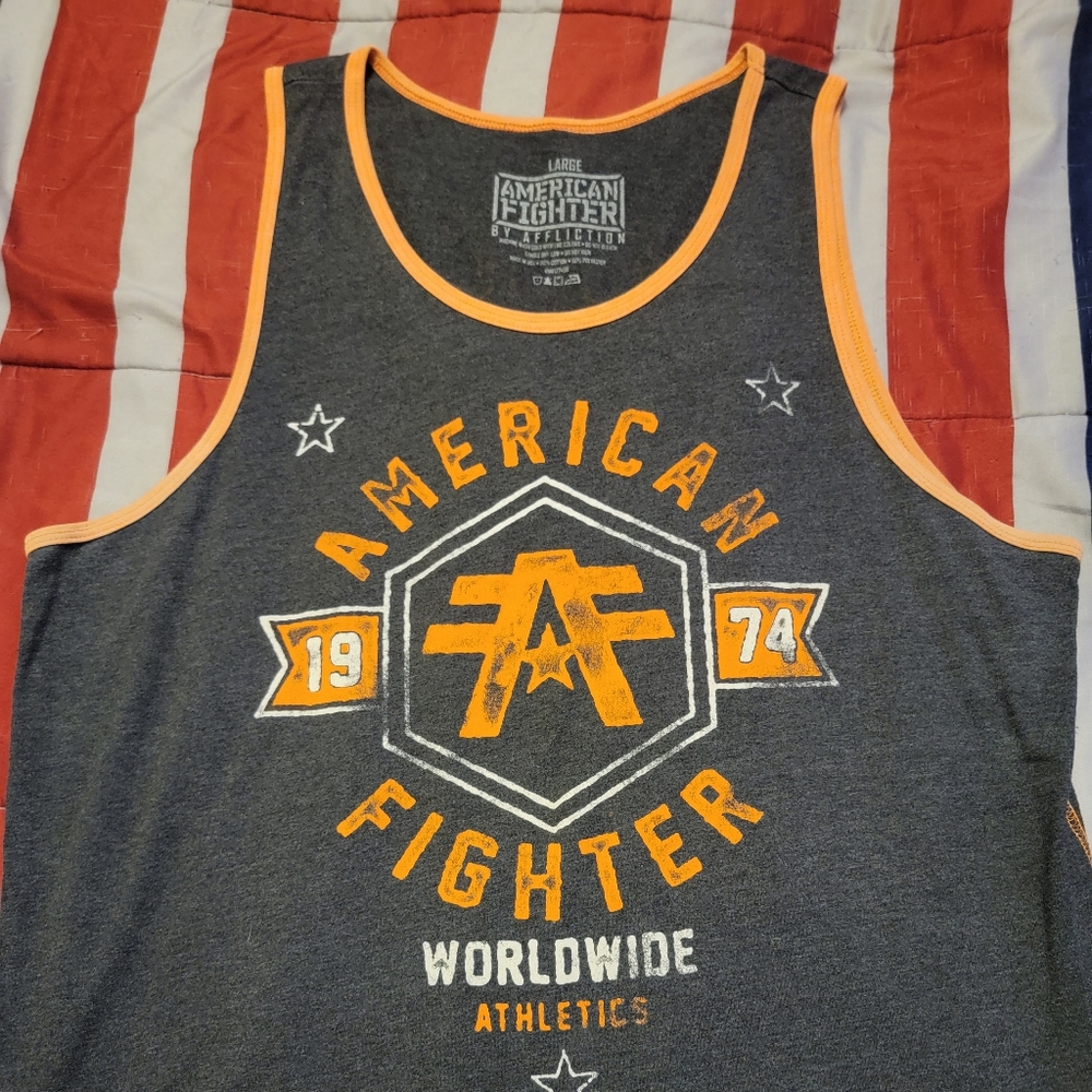 Mens American Fighter Tank Top